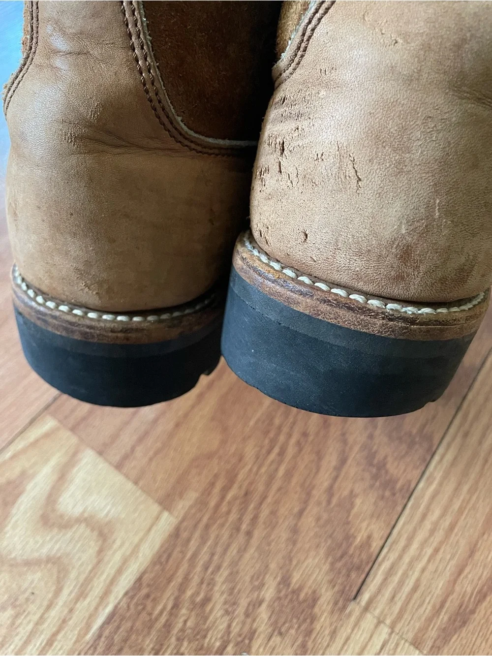 VTG DEXTER Leather Mountaineering Hiking Boots Mens Sz 12 M Vibram MADE IN USA